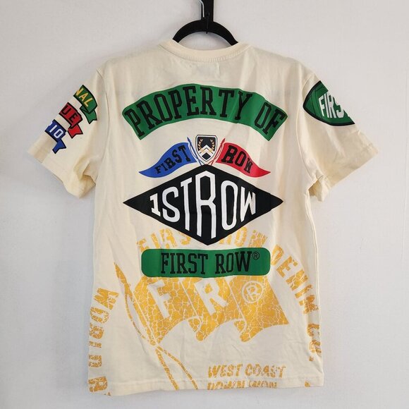 NWT First Row Property Of Tee Graphic T-Shirt Varsity Logo Men's S - Picture 3 of 12